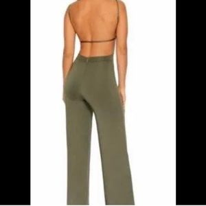 Oh Polly - Open back black jumpsuit